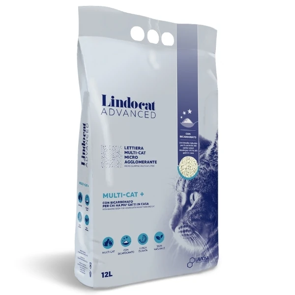 [246-803692] Lindocat Advanced Multicat Koku Önleyici Ekstra Güçlü Topaklanan Kedi Kumu (1 Adet)