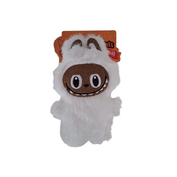 [PTZ-C-062-BE] PetzzCats Matatabi Labubu Peluş Kedi Oyuncağı 16x10 Cm (Beyaz)