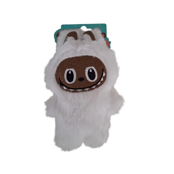 [PTZ-D-032-BE] PetzzDogs Labubu Peluş Köpek Çiğneme Oyuncağı 16x10 Cm (Beyaz)