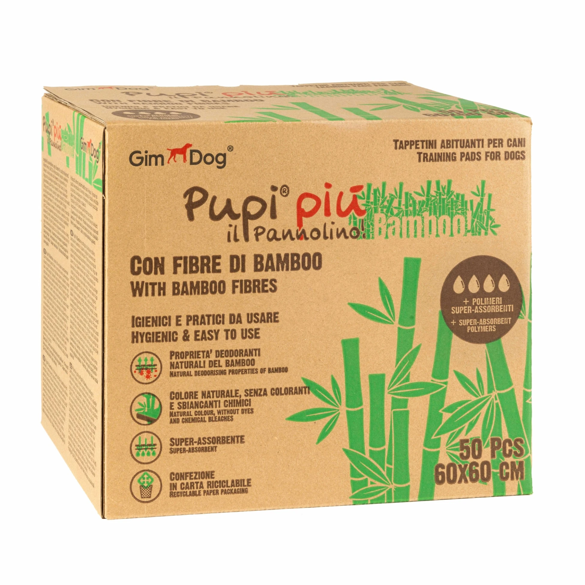 [8009632072289] Gimdog Pupi Piu Bamboo Köpek Tuvalet Eğitim Pedi