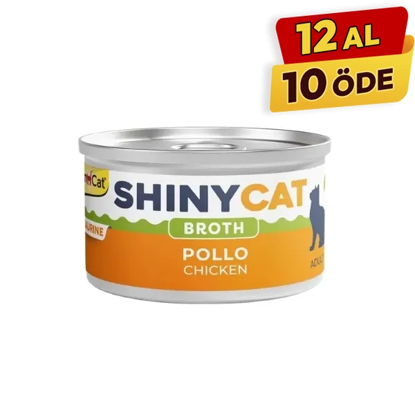Gimcat Shinycat Broth Sos İçinde Tavuklu Konserve Kedi Maması