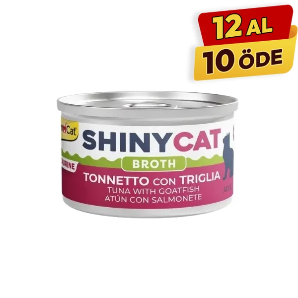 [4002064416823] Gimcat Shinycat Broth Sos İçinde Barbun ve Ton Balıklı Konserve Kedi Maması (1 Adet)
