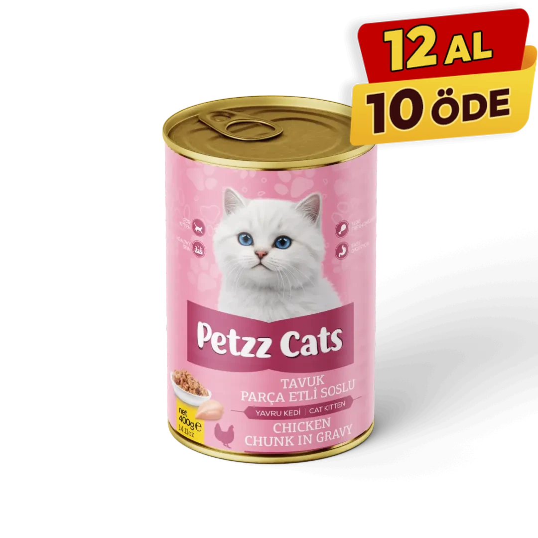 PetzzCats Tavuk Etli Yavru Kedi Konservesi