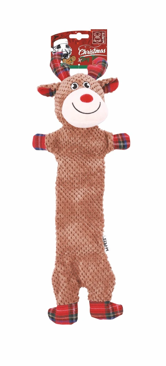 M-Pets Christmas Prancer İnek Şeklinde Peluş Kedi ve Köpek Oyuncağı