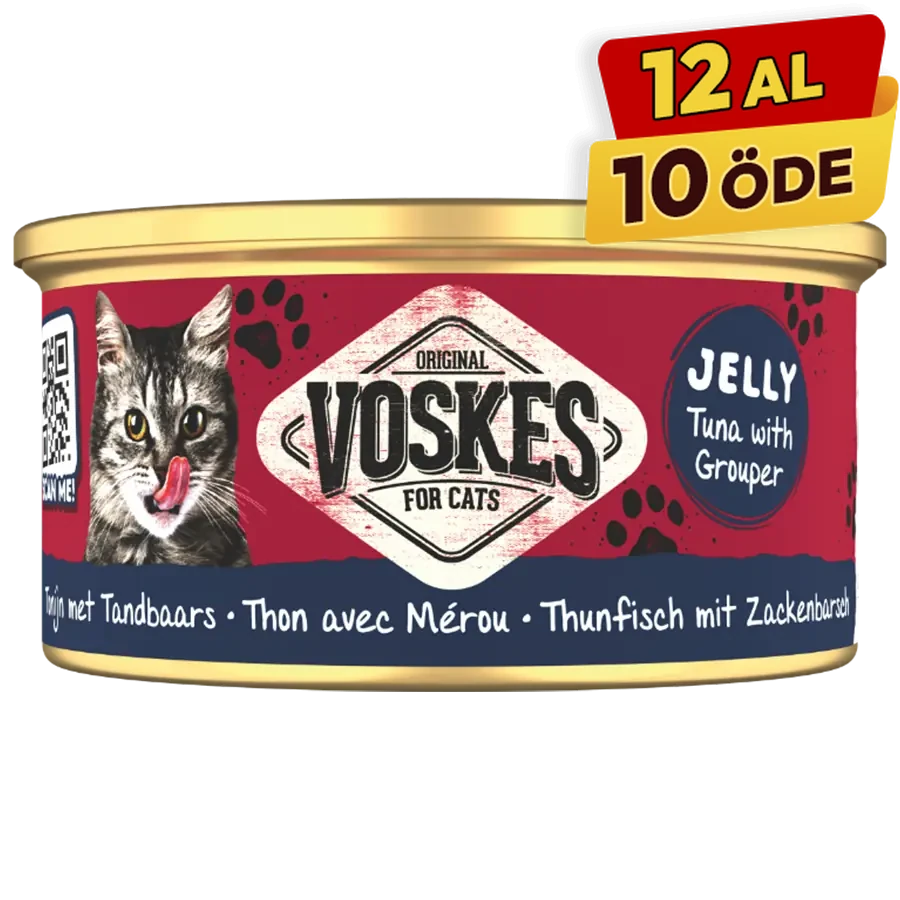 Voskes Ton Balığı ve Orfoz Yetişkin Konserve Kedi Maması