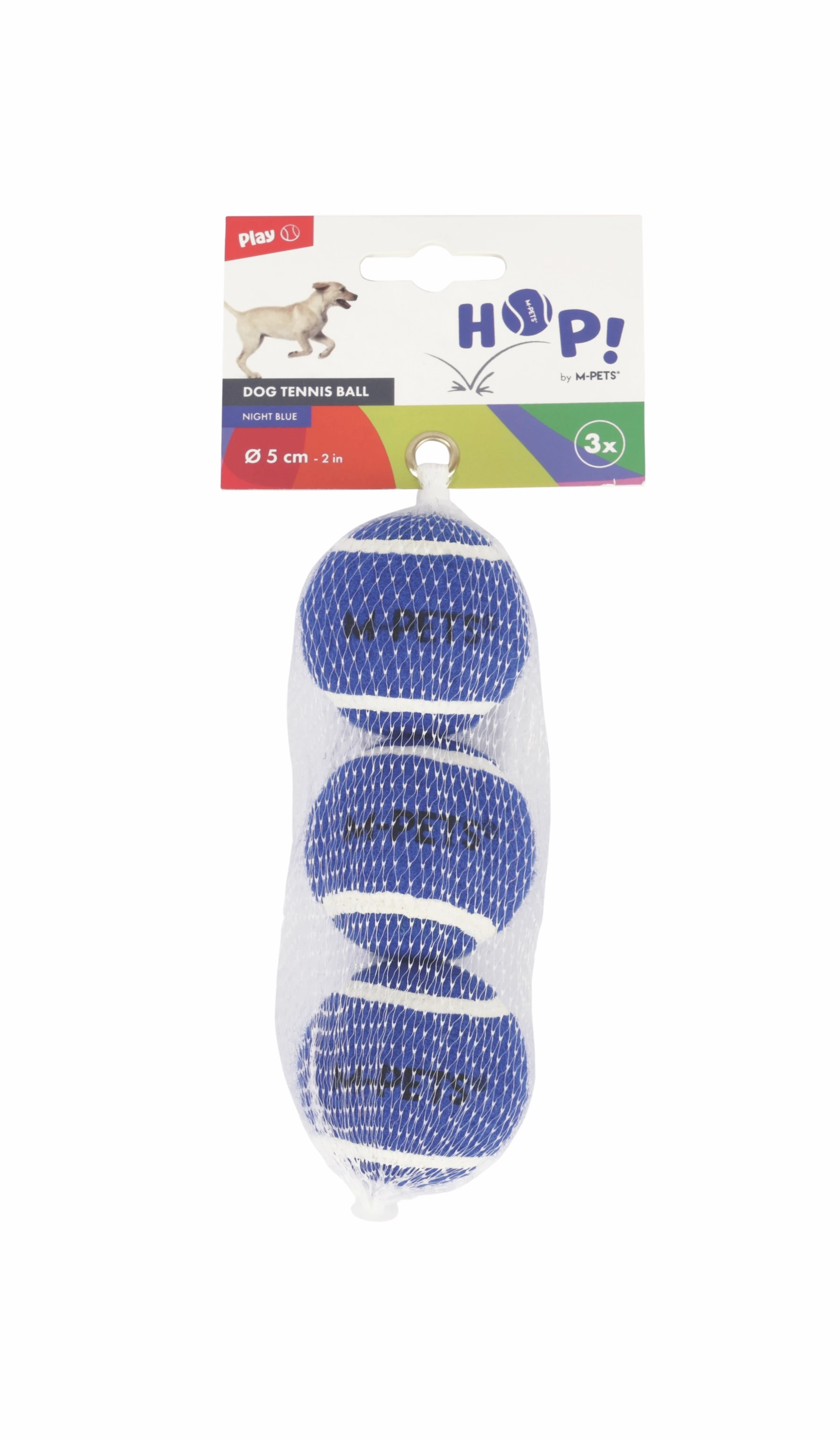 [10670499] M-Pets Hop Tenis Topu Köpek Oyuncağı (Mavi, 5 Cm)