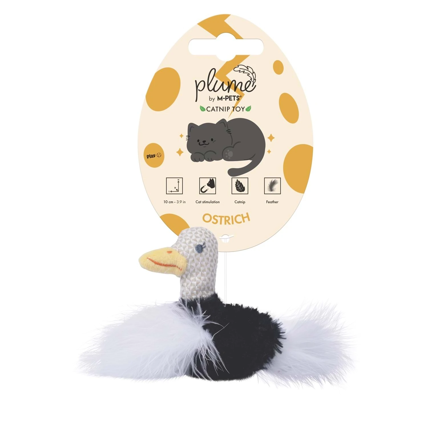 [20647299] M-Pets Plume Ostrich Catnipli Kedi Oyuncağı