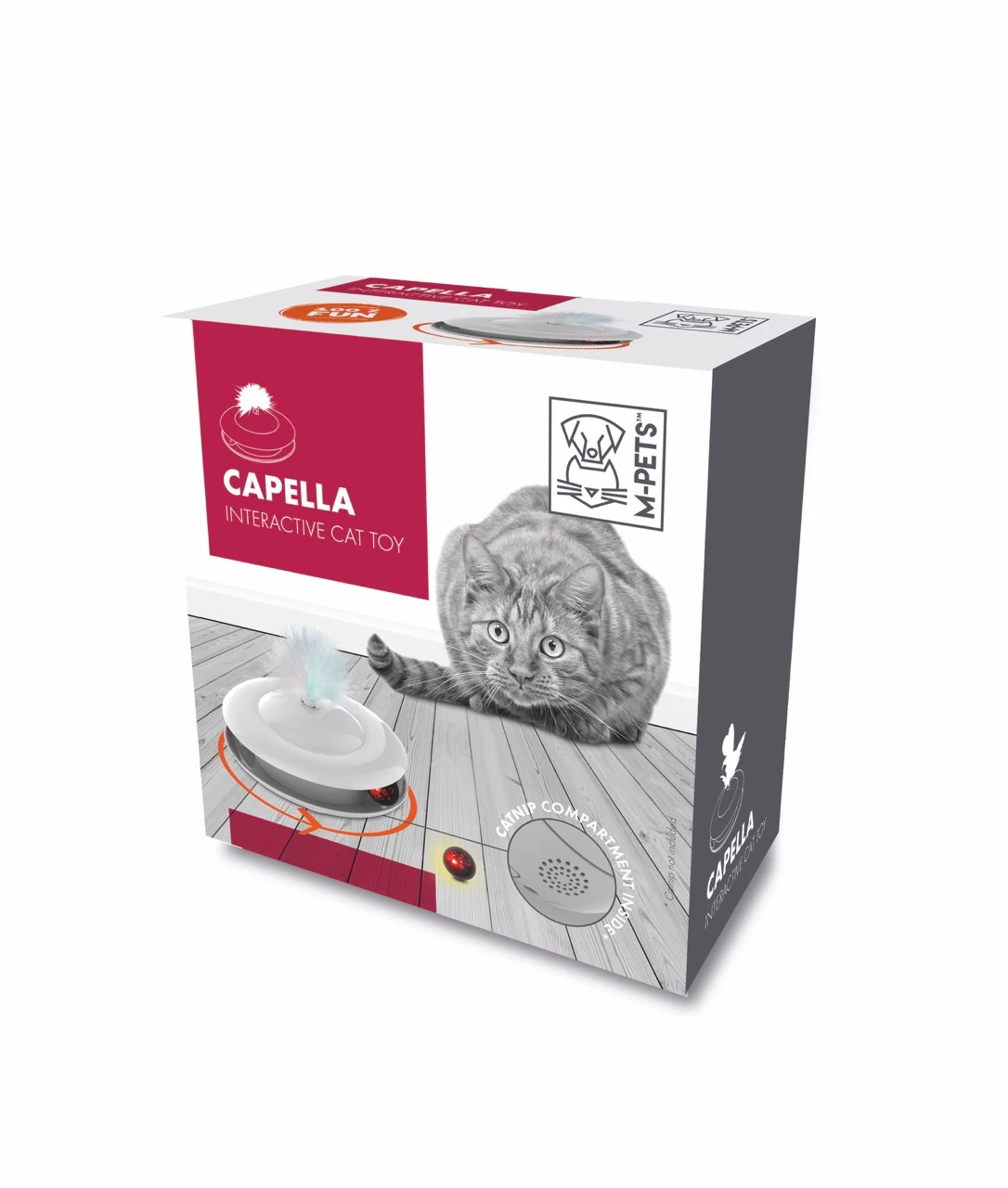 [20630799] M-Pets Capella Tüylü İnteraktif Kedi Oyuncağı