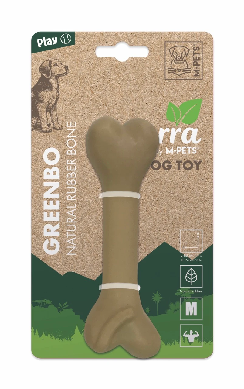 M-Pets Greenbo Natural Kemik Kauçuk Köpek Oyuncağı