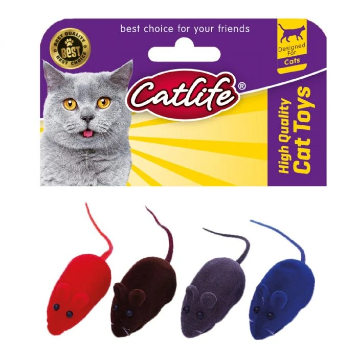 [202718] Catlife Fare Şeklinde Peluş Kedi Oyuncağı