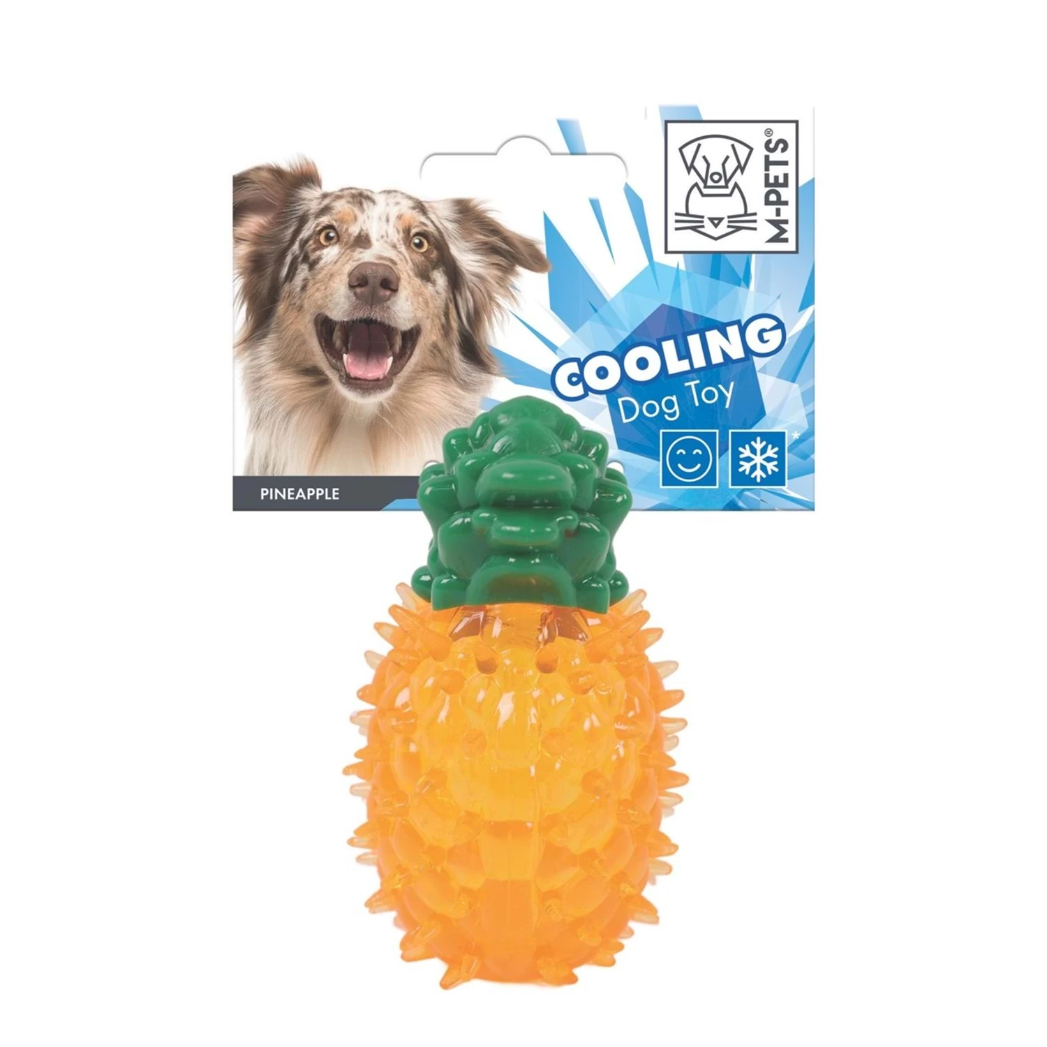 [10667199] M-Pets Cooling Pineapple Serinletici Plastik Köpek Oyuncağı