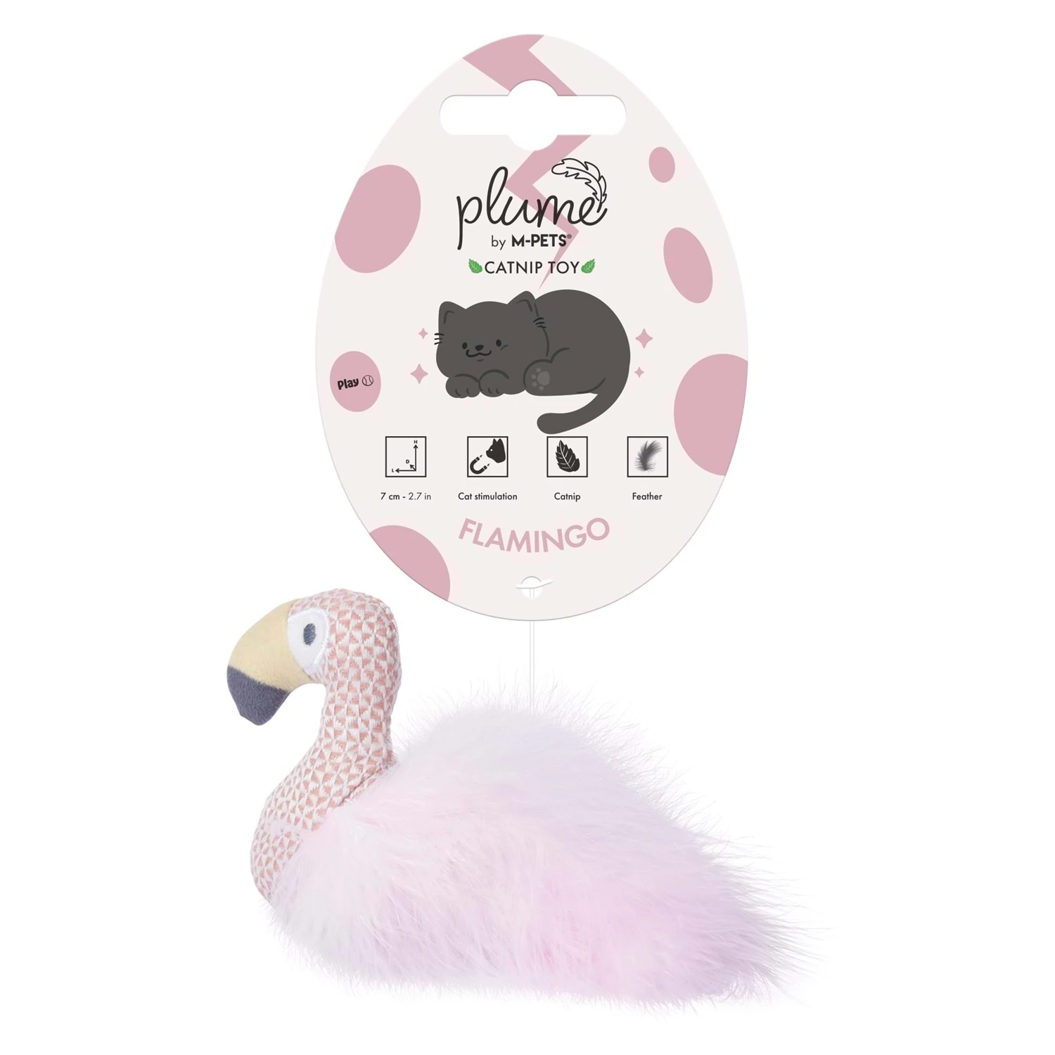 [20647099] M-Pets Plume Flamingo Catnipli Kedi Oyuncağı