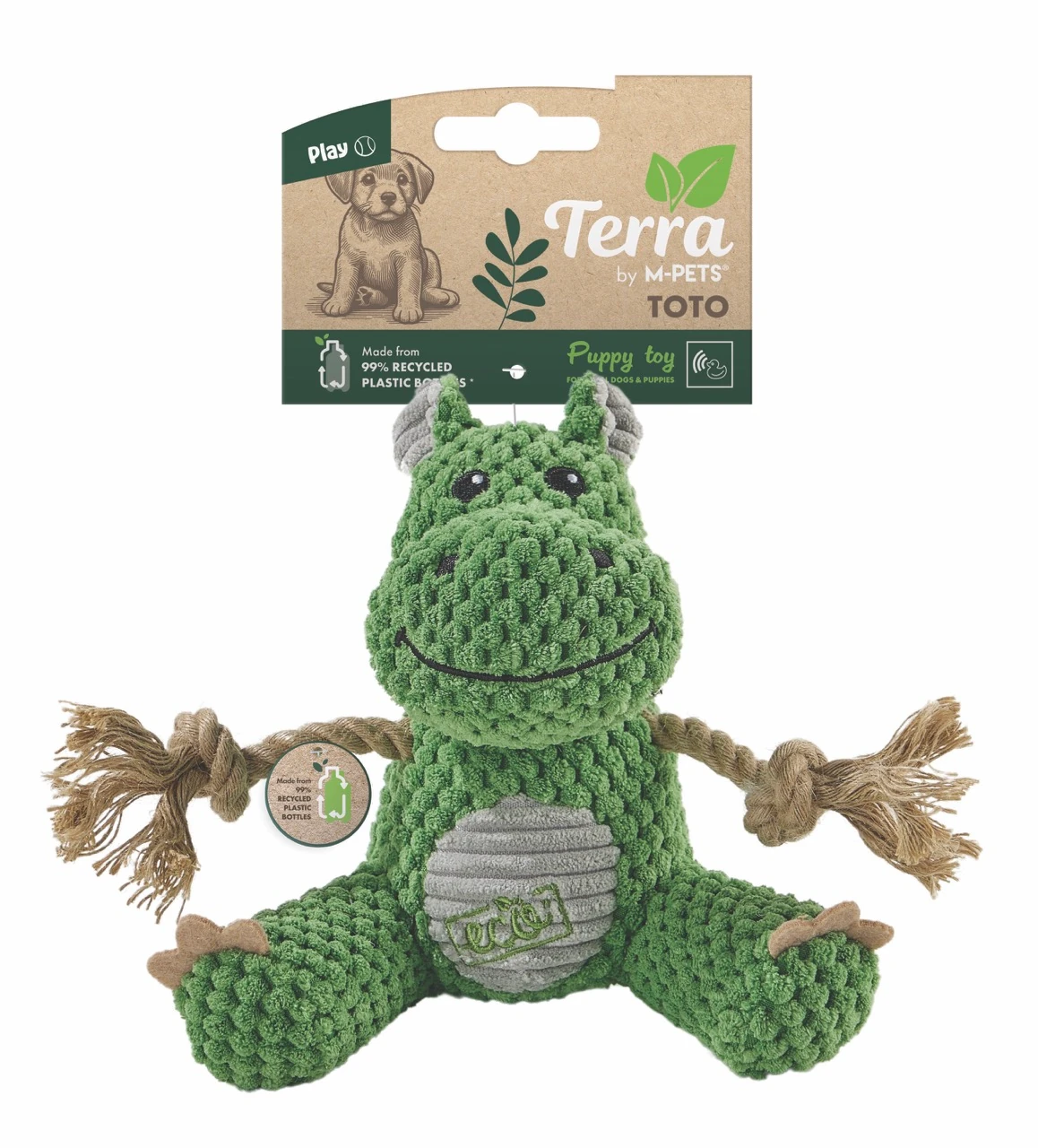[10660899] M-Pets Terra Eco Toto Yavru Köpek Oyuncağı
