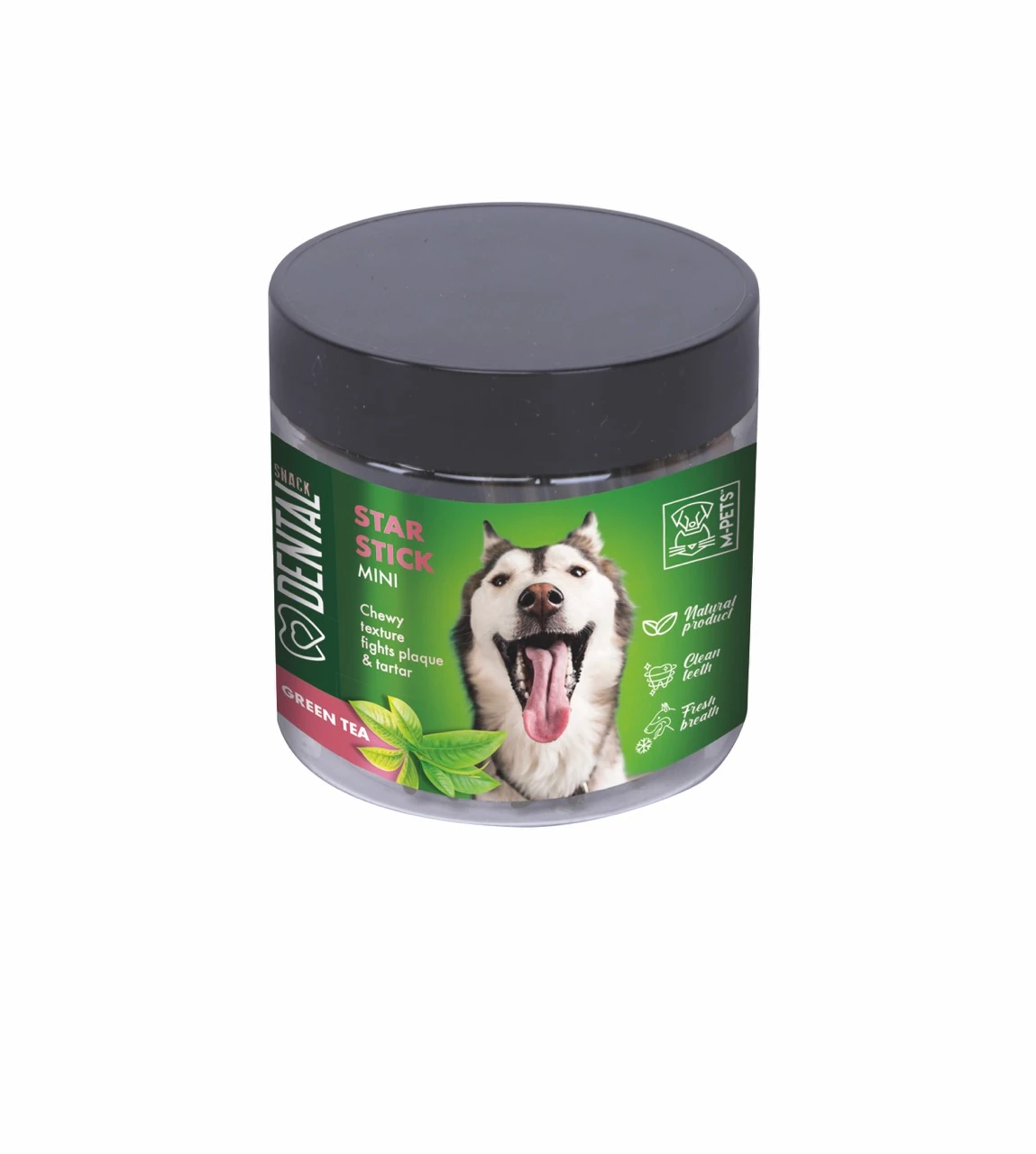 [19029599] M-Pets Diş Sağlığı İçin Yeşil Çaylı Mini Köpek Ödül Maması (1 Adet)