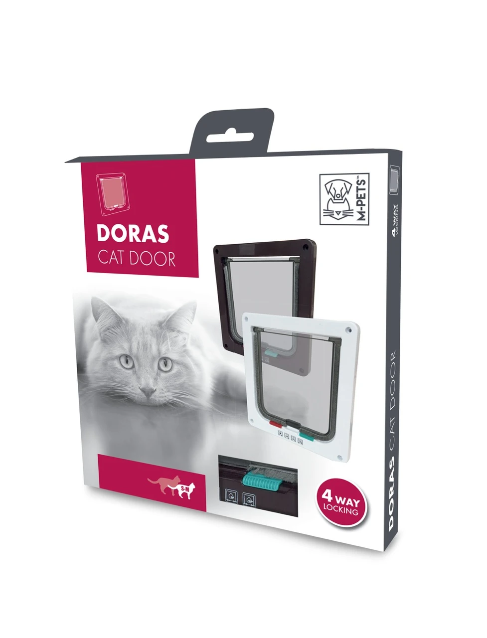 [20800014] M-Pets Doras Kedi Kapısı 4 Yönlü