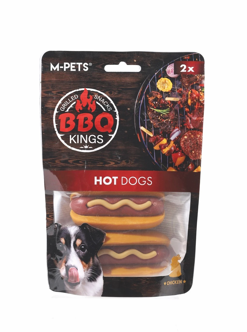 [19040899] M-Pets Bbq Kings Hot Dogs Tavuklu Köpek Ödül Maması (1 Adet)
