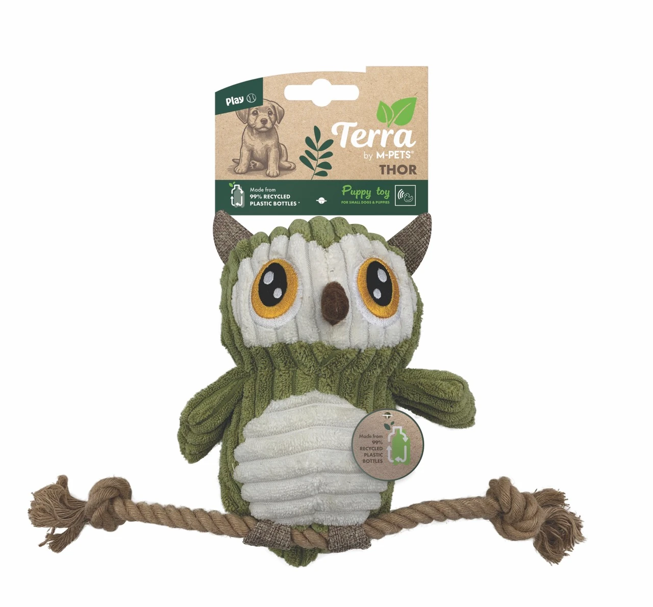 [10641099] M-Pets Thor Baykuş Peluş Kedi ve Köpek Oyuncağı
