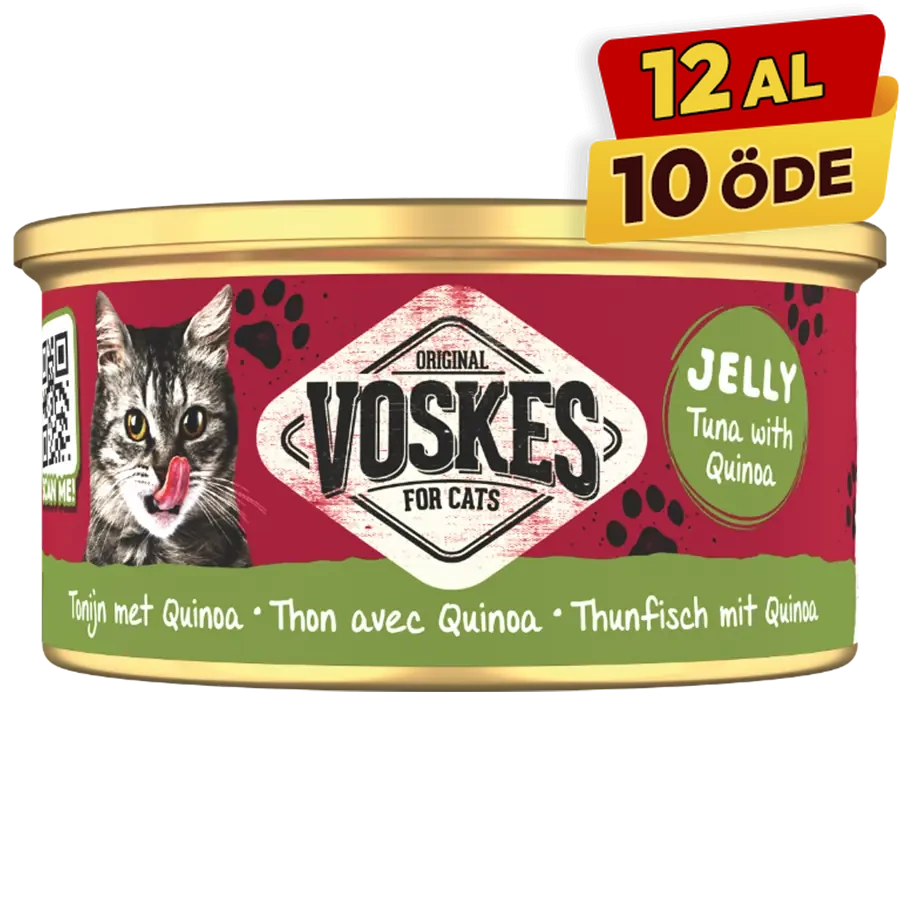 [20385] Voskes Ton Balığı ve Kinoa Yetişkin Konserve Kedi Maması (1 Adet)