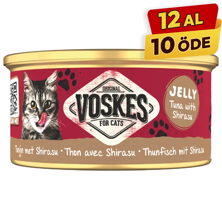 Voskes Ton Balığı ve Şirasu Yetişkin Konserve Kedi Maması