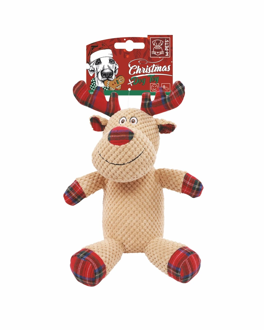[10656199] M-Pets Christmas Ren Geyiği Köpek Oyuncağı