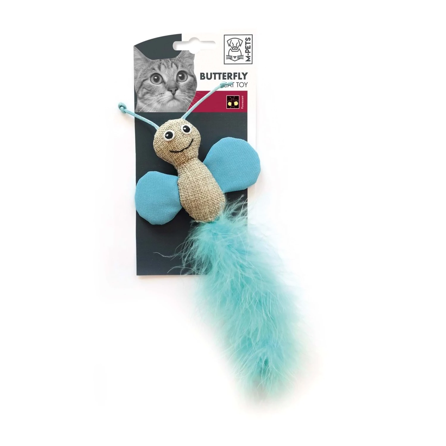 [20600899] M-Pets Kelebek Tüylü Kedi Oyuncağı