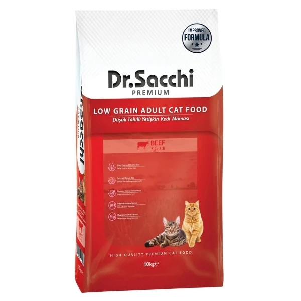 [8690286594656] Dr.Sacchi Premium Sığır Etli Yetişkin Kedi Maması