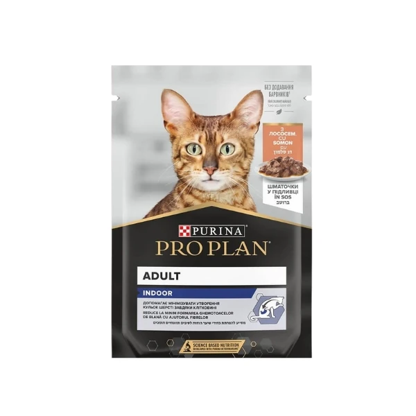 Pro Plan İndoor Somonlu Pouch Yetişkin Konserve Kedi Maması