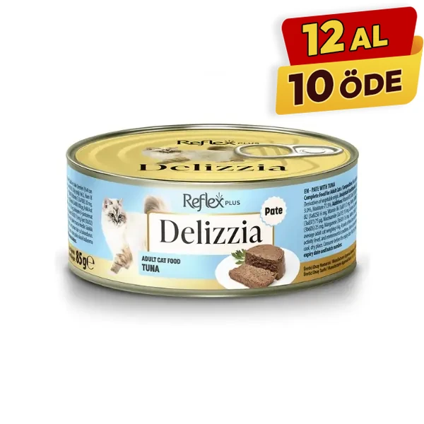 Reflex Plus Delizzia Kıyılmış Ton Balıklı Yetişkin Konserve Kedi Maması