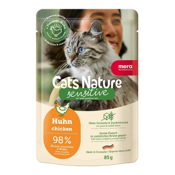[4025877278013] Mera Cats Nature Tavuklu Pouch Yetişkin Konserve Kedi Maması (1 Adet)