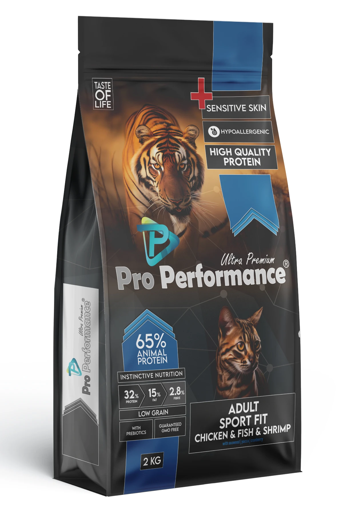[PET.PPC5006] Pro Performance Sport Fit Tavuk Balık ve Karidesli Yetişkin Kedi Maması (2 Kg)