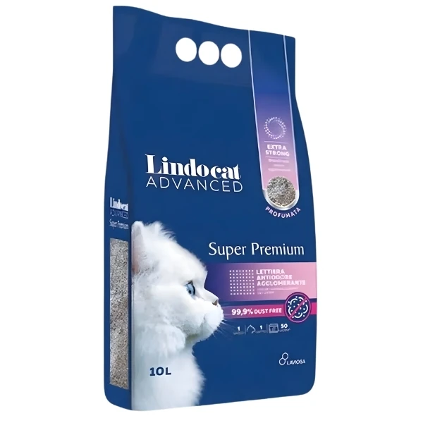 [246-803699] Lindocat Super Premium Pudra Kokulu Extra Güçlü Tozsuz Topaklanan Kedi Kumu (1 Adet)