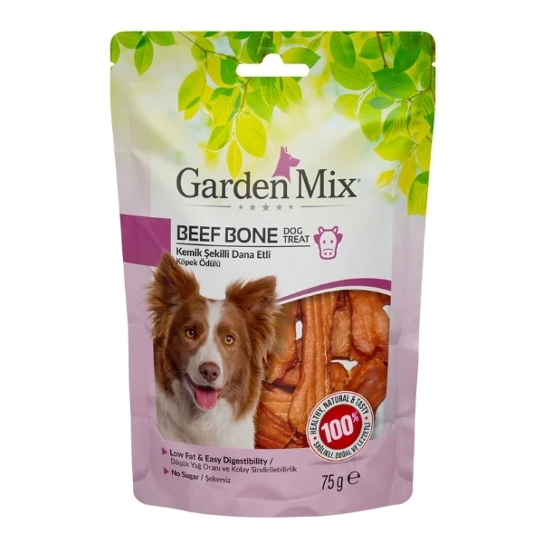 [590-31072033] Garden Mix Kemik Şekilli Dana Etli Köpek Ödülü (1 Adet)