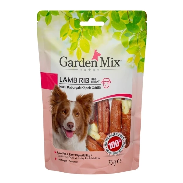 [590-31042029] Garden Mix Kuzu Kaburgalı Köpek Ödülü (1 Adet)