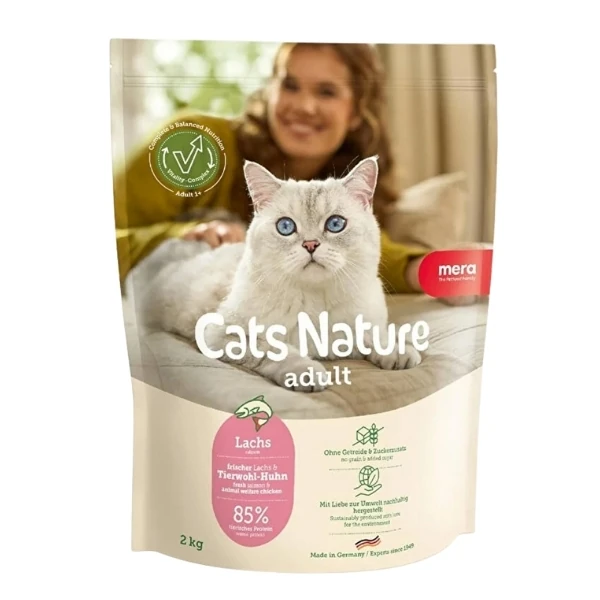 [4025877249303] Mera Cats Nature Somonlu Yetişkin Kedi Maması (2 Kg)
