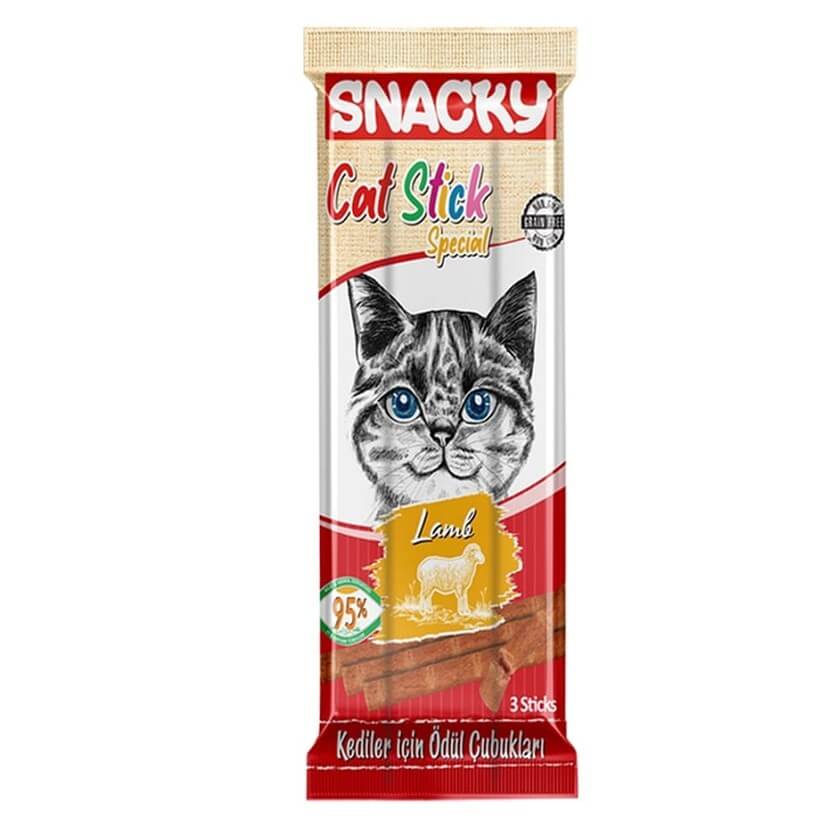 [SNCS-002] Snacky Stick Special Kuzulu Tahılsız Çubuk Kedi Ödül Maması (1 Adet)