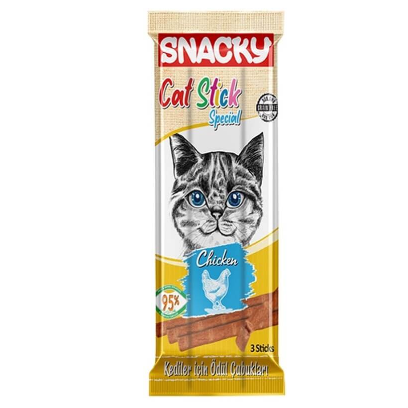 [SNCS-001] Snacky Stick Special Tavuklu Tahılsız Çubuk Kedi Ödül Maması (1 Adet)