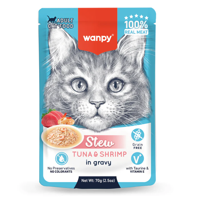 [PIWP-118] Wanpy Stew Sos İçinde Ton Balıklı ve Karidesli Yetişkin Konserve Kedi Maması (1 Adet)