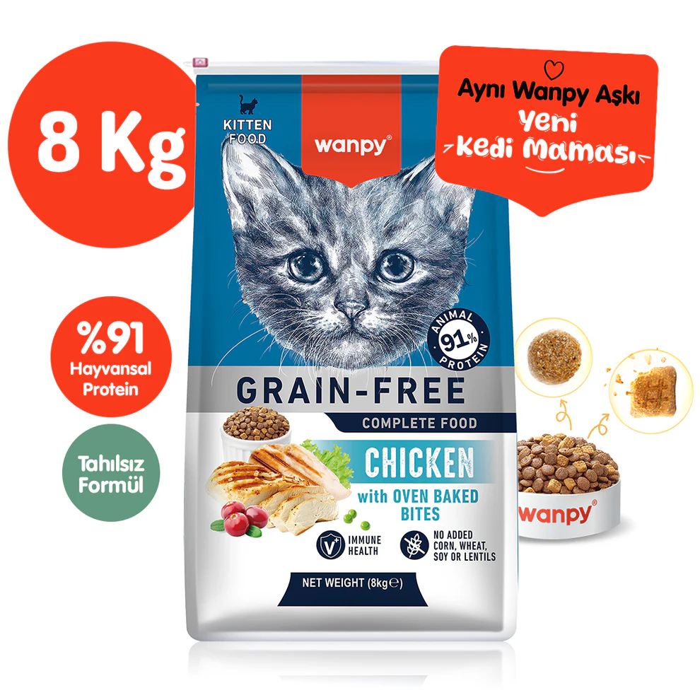 [PIWP-139] Wanpy Tavuklu Tahılsız Yavru Kedi Maması