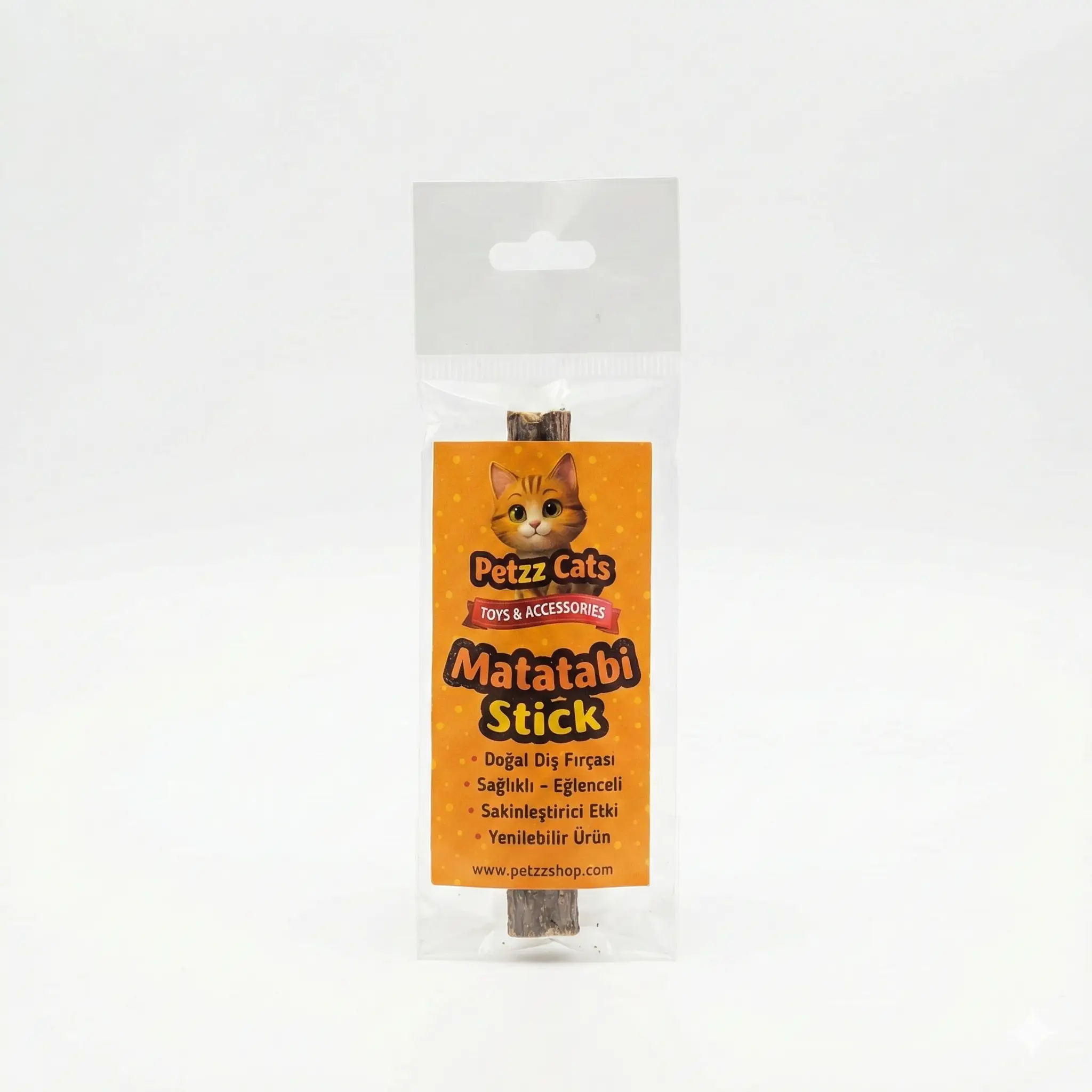 [8681493338416] PetzzCats Dental Stick Doğal Matatabili Çubuk Kedi Oyuncağı