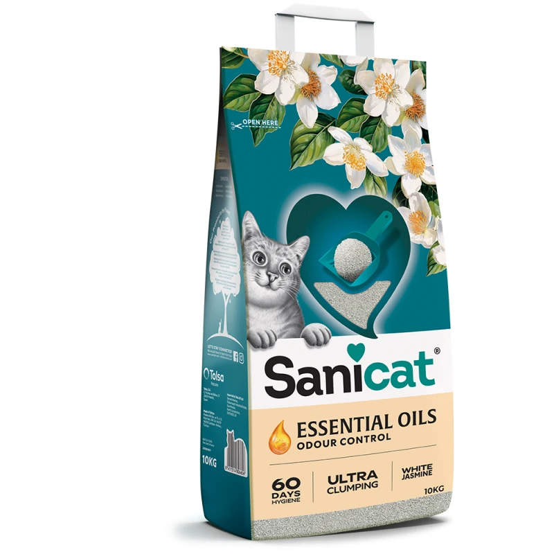 [512-202] Sanicat Essential Oils Yasemin Kokulu Kedi Kumu (1 Adet)