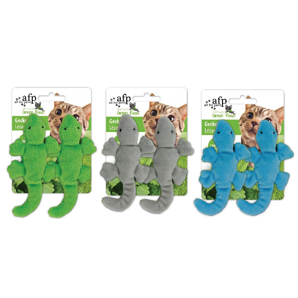 [680-2096] Afp Green Rush Kedi Otlu Kertenkele Peluş Kedi Oyuncağı