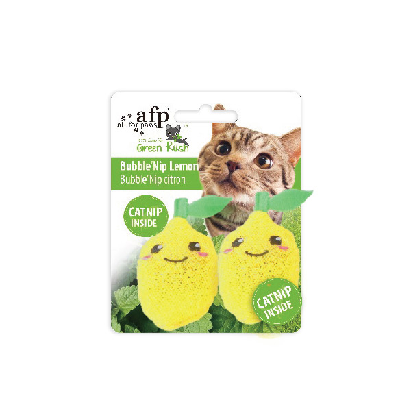 [680-2427] Afp Green Rush Kedi Otlu Limon Peluş Kedi Oyuncağı