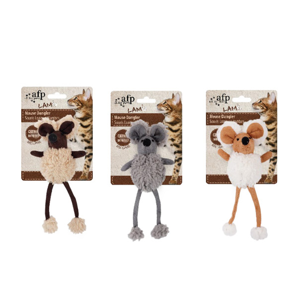 [680-2117] Afp Lambswool Fare Peluş Kedi Oyuncağı