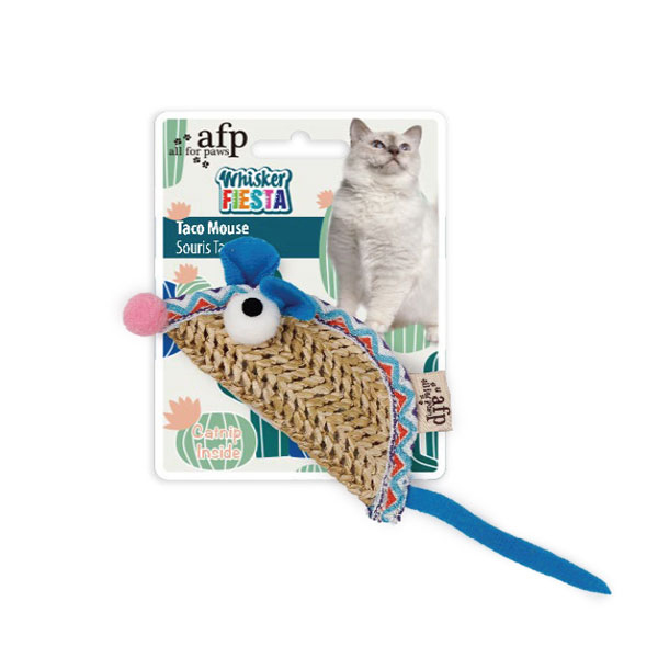 [680-2834] Afp Whisker Fiesta Fare Hasır Kedi Oyuncağı