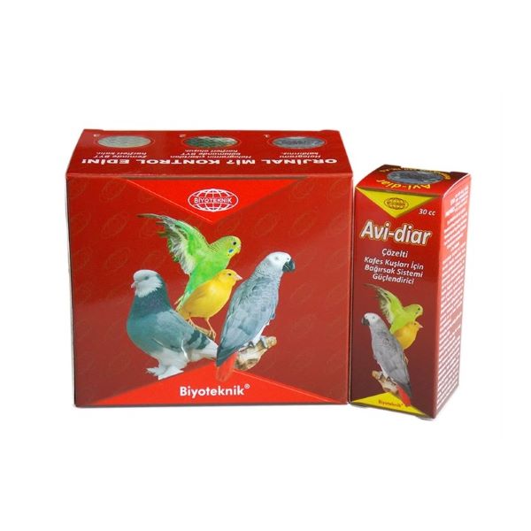 [BİY51ASD] Biyoteknik Avi-Diar Kafes Kuşlar İçin Bağırsak Sistemi Güçlendirici 30 Cc