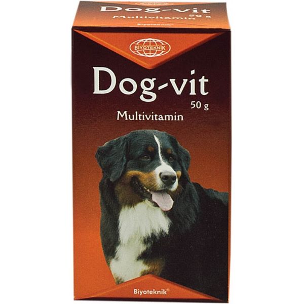 [BİY09ASD] Biyoteknik Dog-Vit Besin Desteği Köpekler için Multivitamin 50 Gr