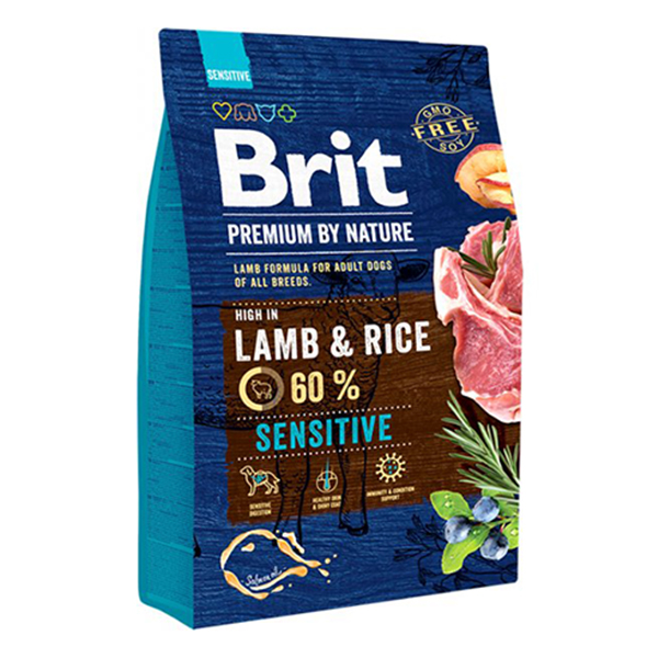 [B70843] Brit Premium By Nature Sensitive Kuzu Etli Yetişkin Köpek Maması 3 Kg