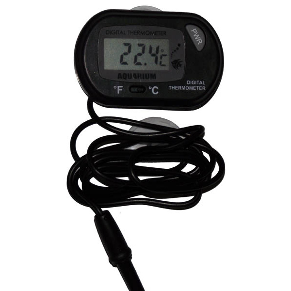 [670-CET01] Chicos Digital Akvaryum Thermometer Dıştan Takma Problu Siyah