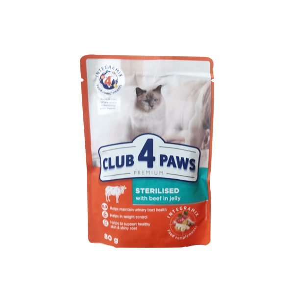 [456-C6758] Club4Paws Dana Etli Kısırlaştırılmış Konserve Kedi Maması 80 Gr