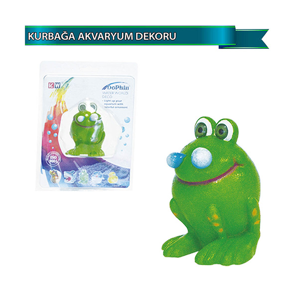 [200-U773ASD] Dophin Kurbağa Figürlü Akvaryum Dekoru